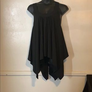 BLACK SLEEVELESS TORRID DRESS SHIRT🤩